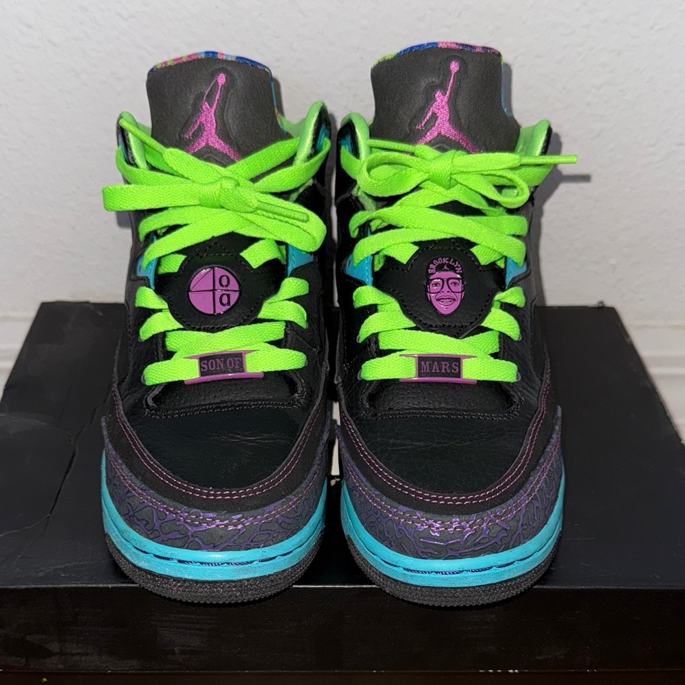 Jordan Son of Mars Black with Green and Purple Accents